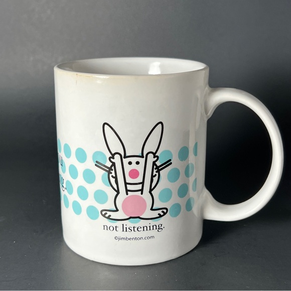 Jim Benton Happy Bunny Coffee Cup Mug - Picture 3 of 5